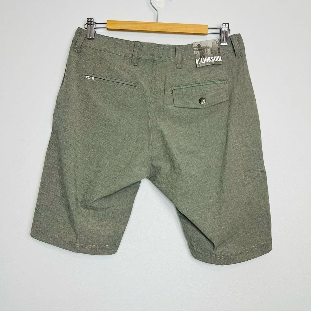 NWT LinkSoul Gray Boardwalk Shorts 30W